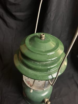Vtg Coleman 220F Sunshine of The Night Lantern 1967 Green Antique Double Mount - Thumbnail 6