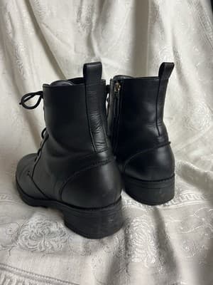 Cole Haan Womens Camea Black Combat & Side Zip /Lace-up Boots 10 B Tactical - Thumbnail 8