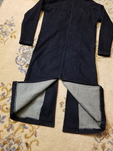 Naked & Famous Denim Coat Jacket Womens XS Jean Cardigan 11oz Stretch Selvedge - Thumbnail 7