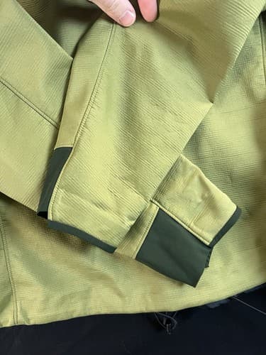 VTG Arc'Teryx Gamma Soft Shell Fleece Lined Jacket Womens XL Green Full Zip FLAW - Thumbnail 10