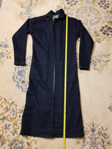 Naked & Famous Denim Coat Jacket Womens XS Jean Cardigan 11oz Stretch Selvedge - Thumbnail 8
