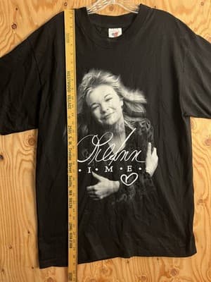 LeAnn Rimes Signed Autographed L Dont Mess With Texas Double Sided T-Shirt Black - Thumbnail 9