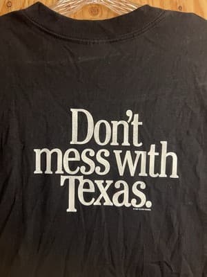 LeAnn Rimes Signed Autographed L Dont Mess With Texas Double Sided T-Shirt Black - Thumbnail 6