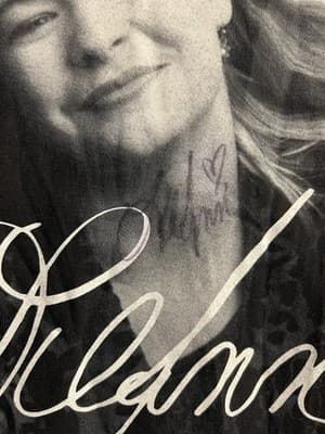 LeAnn Rimes Signed Autographed L Dont Mess With Texas Double Sided T-Shirt Black - Thumbnail 3