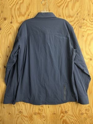 Outdoor Research Ferrosi Shirt Jacket Long Sleeve Snap Stretch Night Blue Mens L - Thumbnail 7
