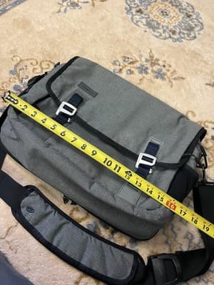 Timbuk2 San Francisco Black 16" Messenger Laptop Bag Pack Shoulder Strap M Grey - Thumbnail 5