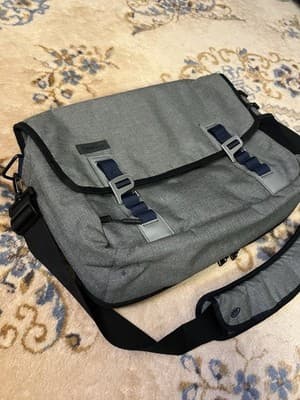 Timbuk2 San Francisco Black 16" Messenger Laptop Bag Pack Shoulder Strap M Grey - Thumbnail 2