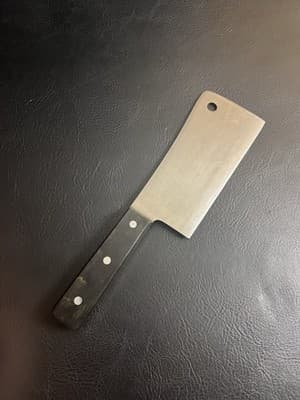 Ed Wusthof 6" Cleaver Butcher's Knife 4680/16cm X50 Cr Mo V15 Germany Kitchen - Thumbnail 8