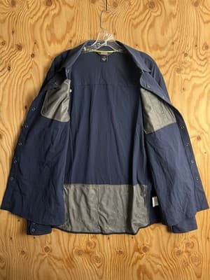 Outdoor Research Ferrosi Shirt Jacket Long Sleeve Snap Stretch Night Blue Mens L - Thumbnail 4