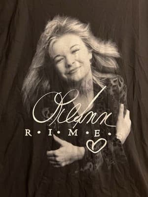LeAnn Rimes Signed Autographed L Dont Mess With Texas Double Sided T-Shirt Black - Thumbnail 2