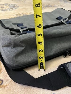 Timbuk2 San Francisco Black 16" Messenger Laptop Bag Pack Shoulder Strap M Grey - Thumbnail 7