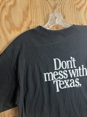 LeAnn Rimes Signed Autographed L Dont Mess With Texas Double Sided T-Shirt Black - Thumbnail 8