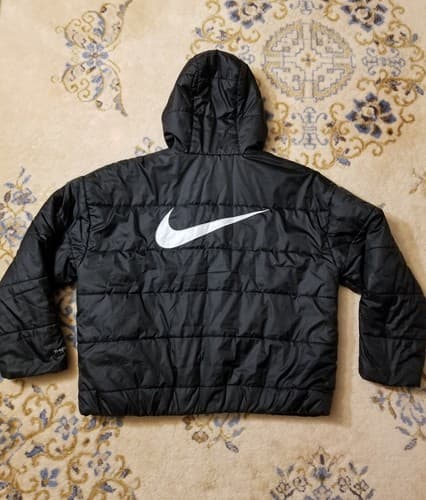 Nike Sportswear Women's Therma Repel Puffer Jacket Black DJ6995-010 Size XL - Thumbnail 2