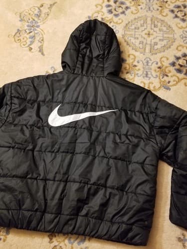 Nike Sportswear Women's Therma Repel Puffer Jacket Black DJ6995-010 Size XL - Thumbnail 11