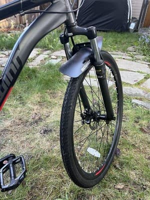 Schwinn 700C M DSB Sport Hybrid Bike Black Red Disc Brakes Shimano Tourney Light - Thumbnail 12