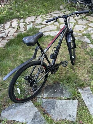 Schwinn 700C M DSB Sport Hybrid Bike Black Red Disc Brakes Shimano Tourney Light - Thumbnail 9