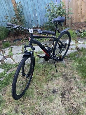Schwinn 700C M DSB Sport Hybrid Bike Black Red Disc Brakes Shimano Tourney Light - Image 1