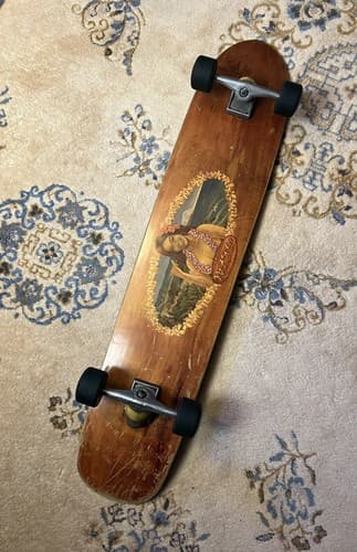 Vtg OG 1996 Powell No Ka Oi Complete Longboard E.XKATE Trucks Skate Hawaiian - Image 1