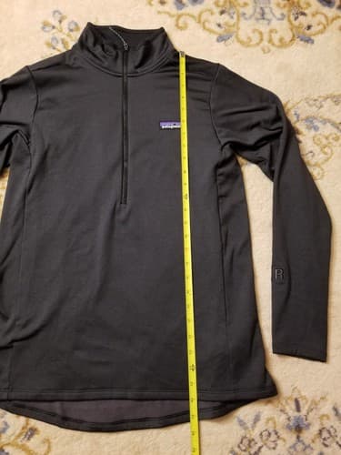 Patagonia R1 Daily 1/4 Zip Neck Womens Large Jacket Black 40505 L *Embroidered - Thumbnail 9