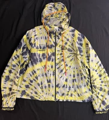 Nike X Off White NRG Tie Dye Womens XXL 2XL Windbreaker Activewear Crop Jacket - Image 1