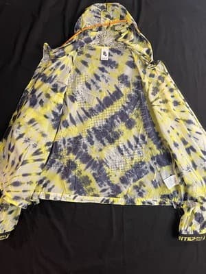 Nike X Off White NRG Tie Dye Womens XXL 2XL Windbreaker Activewear Crop Jacket - Thumbnail 12