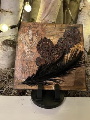 Handmade Wall Art Clay Antiqued Holder 3D Painting LOCAL ARTIST Creative Gift - Thumbnail 18