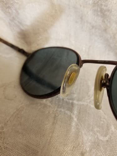 Vtg Gucci Round Psychedelic Frames Tortoise Purple Wire Rim Oval *Frame Only - Thumbnail 5