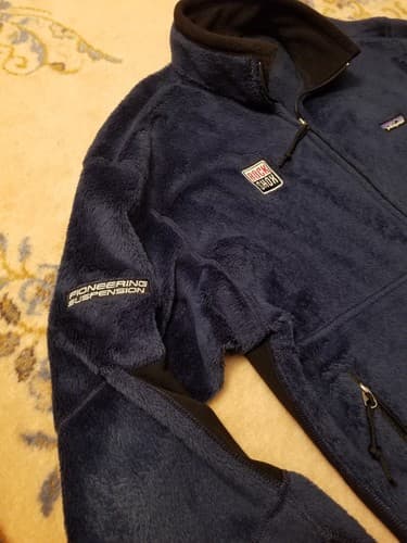VTG Patagonia R2 Levitator Pullover Mens L Fleece Hi Pile Regulator Jacket Blue - Thumbnail 3