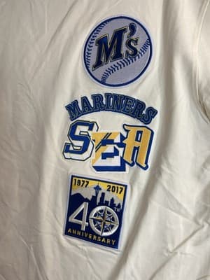 Pro Standard Seattle Mariners Mens XL Cooperstown Collection Shirt 40th Cream - Thumbnail 2