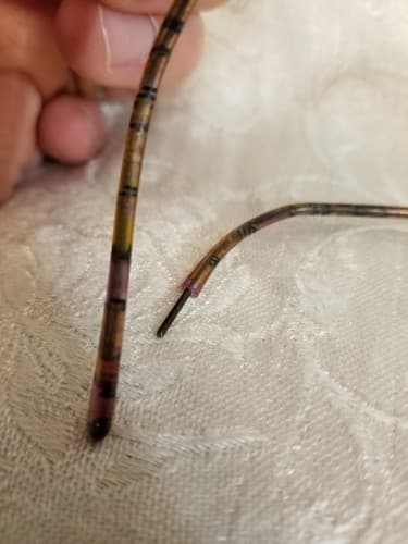 Vtg Gucci Round Psychedelic Frames Tortoise Purple Wire Rim Oval *Frame Only - Thumbnail 8