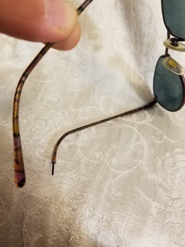 Vtg Gucci Round Psychedelic Frames Tortoise Purple Wire Rim Oval *Frame Only - Thumbnail 7