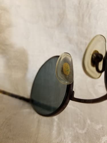 Vtg Gucci Round Psychedelic Frames Tortoise Purple Wire Rim Oval *Frame Only - Thumbnail 6