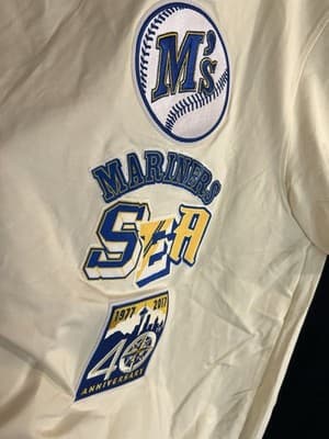 Pro Standard Seattle Mariners Mens XL Cooperstown Collection Shirt 40th Cream - Thumbnail 7