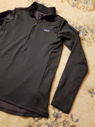 Patagonia R1 Daily 1/4 Zip Neck Womens Large Jacket Black 40505 L *Embroidered - Thumbnail 3