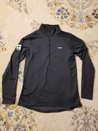 Patagonia R1 Daily 1/4 Zip Neck Womens Large Jacket Black 40505 L *Embroidered - Image 1