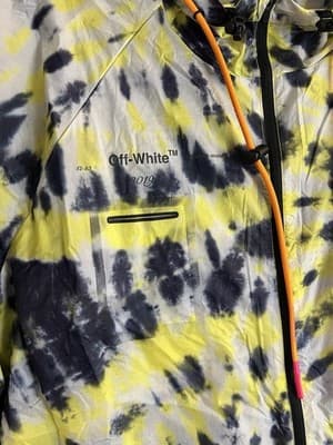 Nike X Off White NRG Tie Dye Womens XXL 2XL Windbreaker Activewear Crop Jacket - Thumbnail 4
