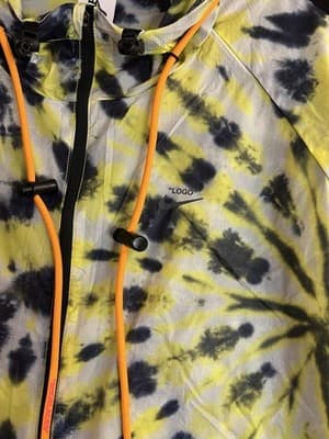 Nike X Off White NRG Tie Dye Womens XXL 2XL Windbreaker Activewear Crop Jacket - Thumbnail 3