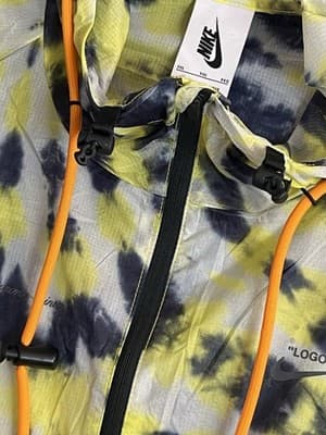 Nike X Off White NRG Tie Dye Womens XXL 2XL Windbreaker Activewear Crop Jacket - Thumbnail 11
