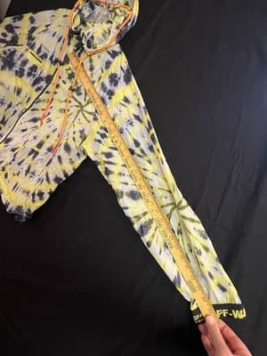 Nike X Off White NRG Tie Dye Womens XXL 2XL Windbreaker Activewear Crop Jacket - Thumbnail 9