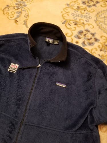 VTG Patagonia R2 Levitator Pullover Mens L Fleece Hi Pile Regulator Jacket Blue - Thumbnail 4