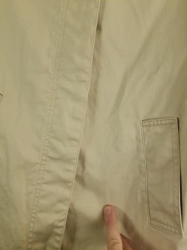 Coach Brand Cream/Light Khaki Womens M Short Trench Coat Button Jacket - Thumbnail 9