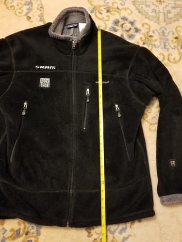 Patagonia R4 Regulator Polartec Hi Pile Fleece Zip Jacket Black Mens L SRAM Bike - Thumbnail 15
