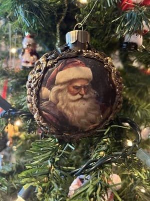 CUSTOM Handmade Christmas Tree Ornament Wall Art Bottle Clay Creative Gift USA - Thumbnail 2
