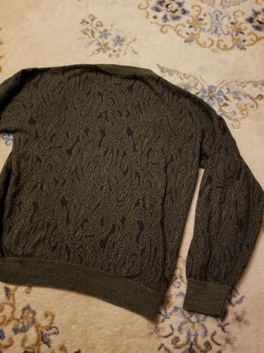 Vintage Burberrys Of London Jumper Sweater Womens XL 90s Crew Green USA Union - Thumbnail 6