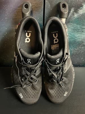 ON Cloud X 4 Running Shoes Women's 9.5 Black 3WE30070106 Hiking Running Gym - Thumbnail 9