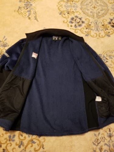 VTG Patagonia R2 Levitator Pullover Mens L Fleece Hi Pile Regulator Jacket Blue - Thumbnail 8