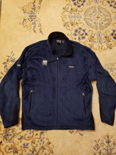 VTG Patagonia R2 Levitator Pullover Mens L Fleece Hi Pile Regulator Jacket Blue - Image 1