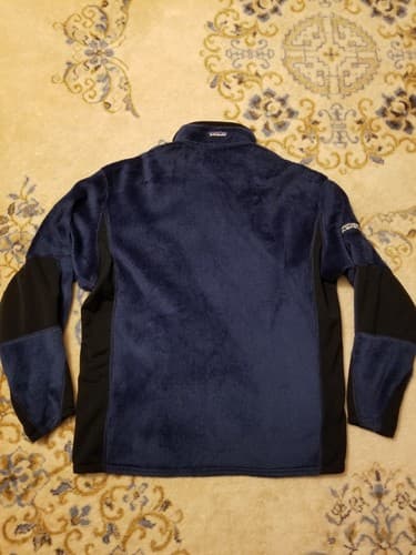 VTG Patagonia R2 Levitator Pullover Mens L Fleece Hi Pile Regulator Jacket Blue - Thumbnail 10