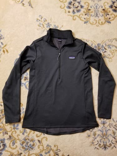 Patagonia R1 Daily 1/4 Zip Neck Womens Large Jacket Black 40505 L *Embroidered - Thumbnail 8
