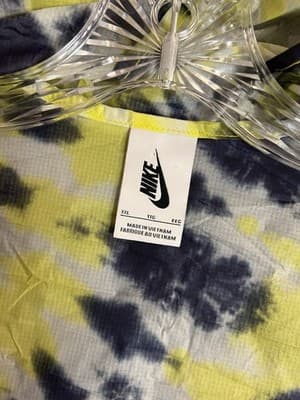 Nike X Off White NRG Tie Dye Womens XXL 2XL Windbreaker Activewear Crop Jacket - Thumbnail 13